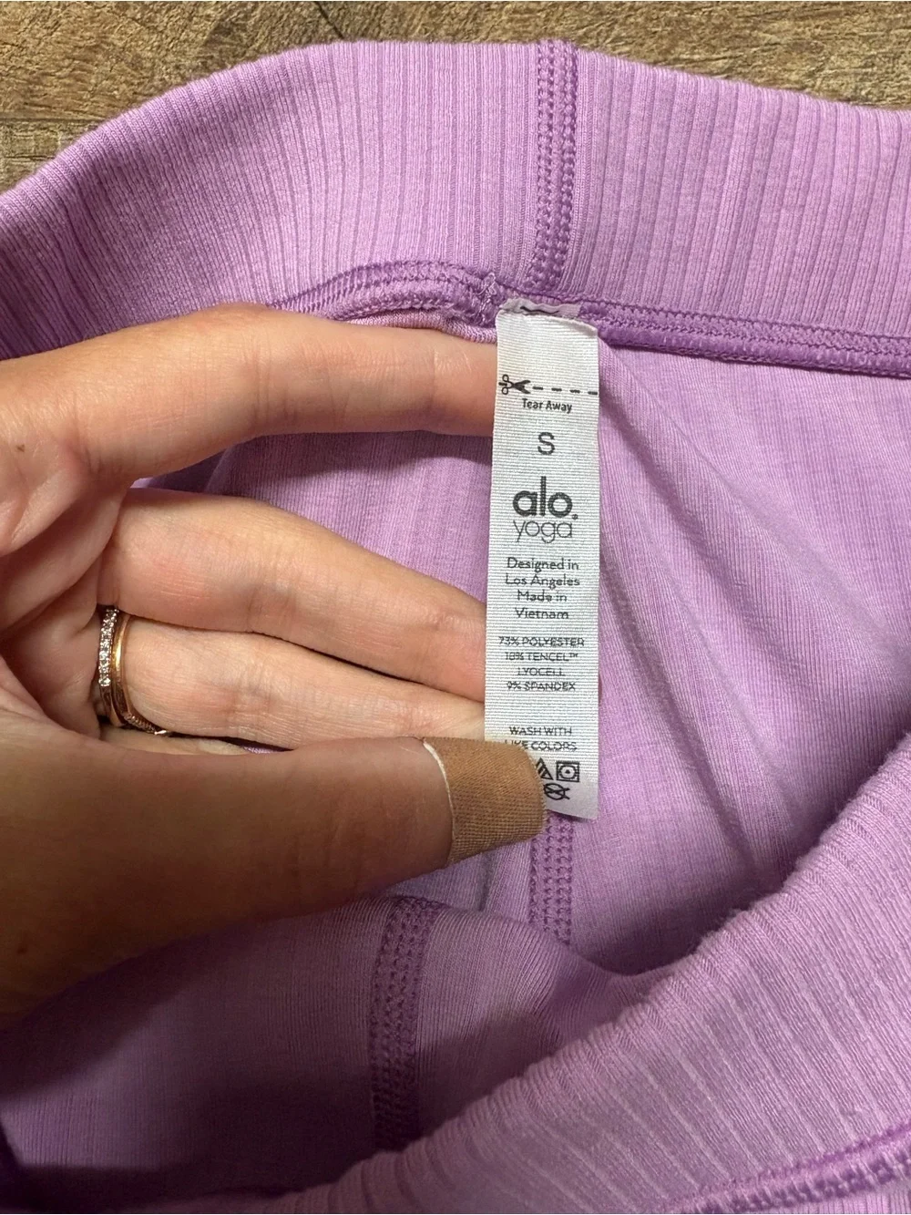 Alo Yoga Ribbed High-Waist Blissful leggings Size Small